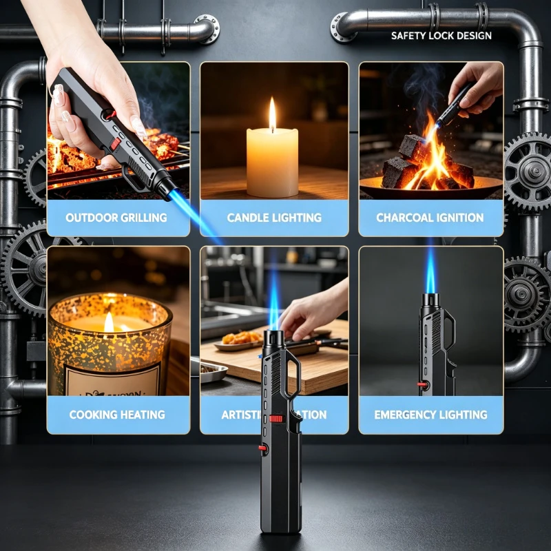 New Household Ignition Device, Inflatable Portable Torch Ignition Gun, Lightweight Gas Stove Lighter for Kitchen Scenarios
New Household Ignition Device, Inflatable Portable Torch Ignition Gun, Lightweight Gas Stove Lighter for Kitchen Scenarios
