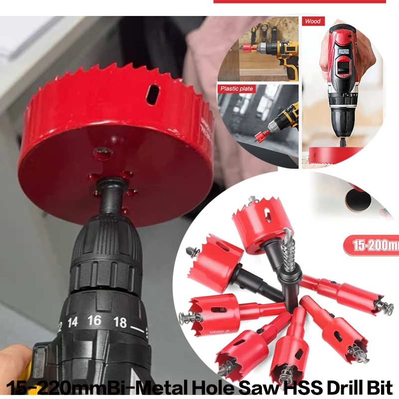 15-42mm M42 Bi-Metal Hole Saw HSS Drill Bits Drilling Crown for Metal Iron Aluminum Stainless Wood Cutter Tools
15-42mm M42 Bi-Metal Hole Saw HSS Drill Bits Drilling Crown for Metal Iron Aluminum Stainless Wood Cutter Tools