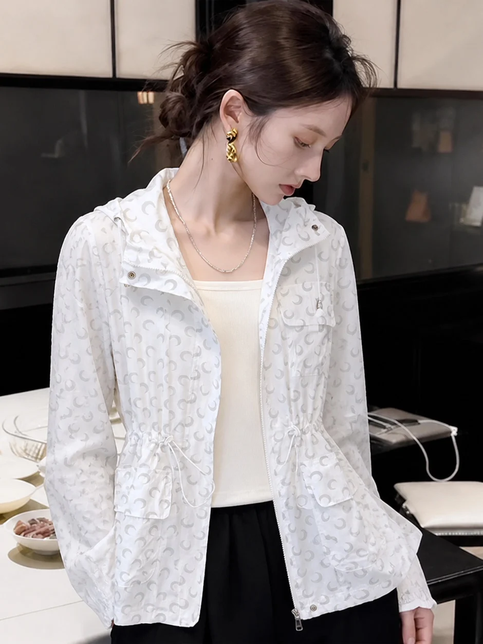Loose Casual Moon Print Mid-Length Women's Sun Protection Shirt Open Cardigan Jacket Spring Summer Anti-UV Clothing
Loose Casual Moon Print Mid-Length Women's Sun Protection Shirt Open Cardigan Jacket Spring Summer Anti-UV Clothing