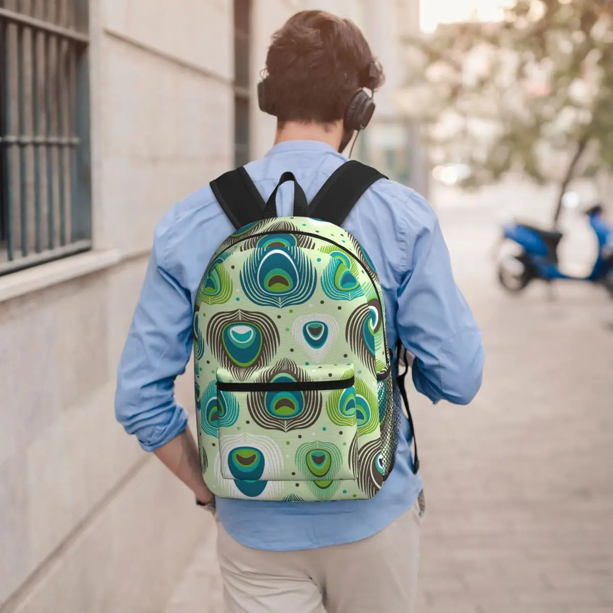 Peacock Feather Backpack Boys Girls BookBag Kids School Bag Computer Shoulder Bags for Men Women
Peacock Feather Backpack Boys Girls BookBag Kids School Bag Computer Shoulder Bags for Men Women