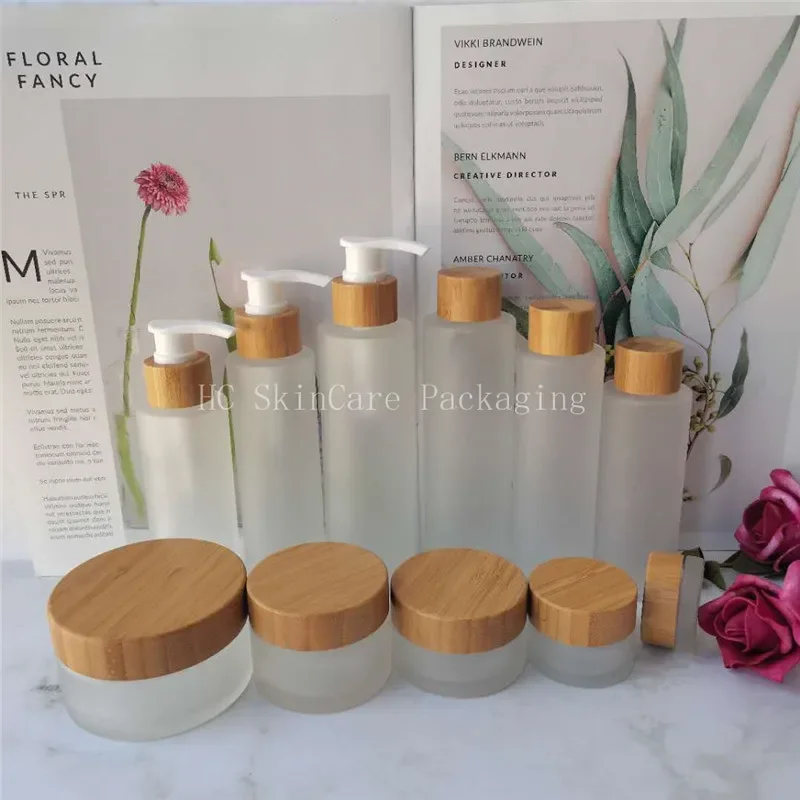 environmental Bamboo Lotion Bottle Frosted Glass Empty Toner Cosmetic Containers Small Size Bamboo face Cream Jar with woodencap
environmental Bamboo Lotion Bottle Frosted Glass Empty Toner Cosmetic Containers Small Size Bamboo face Cream Jar with woodencap