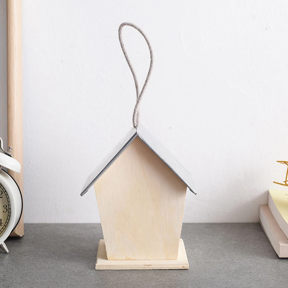 Wooden House Birdhouse for Garden Decorations Hummingbird Nests Outdoors Hanging Pine Houses
Wooden House Birdhouse for Garden Decorations Hummingbird Nests Outdoors Hanging Pine Houses