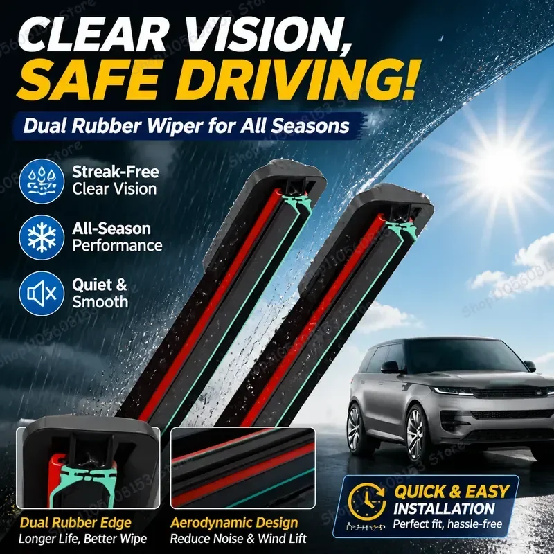 For Range Rover Sport L494 2013–2022 front and rear windshield wiper blades set 2 pcs all-weather silent cleaning kit for car
For Range Rover Sport L494 2013–2022 front and rear windshield wiper blades set 2 pcs all-weather silent cleaning kit for car