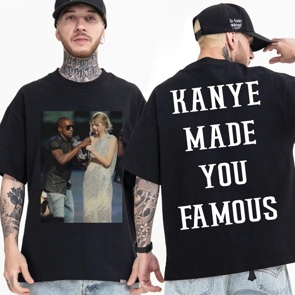 Rapper Kanye Make You Famous T Shirt 2023 New Graphic T Shirts Men Women Fashion Hip Hop Street T-shirt Male Short Sleeve Tops
Rapper Kanye Make You Famous T Shirt 2023 New Graphic T Shirts Men Women Fashion Hip Hop Street T-shirt Male Short Sleeve Tops