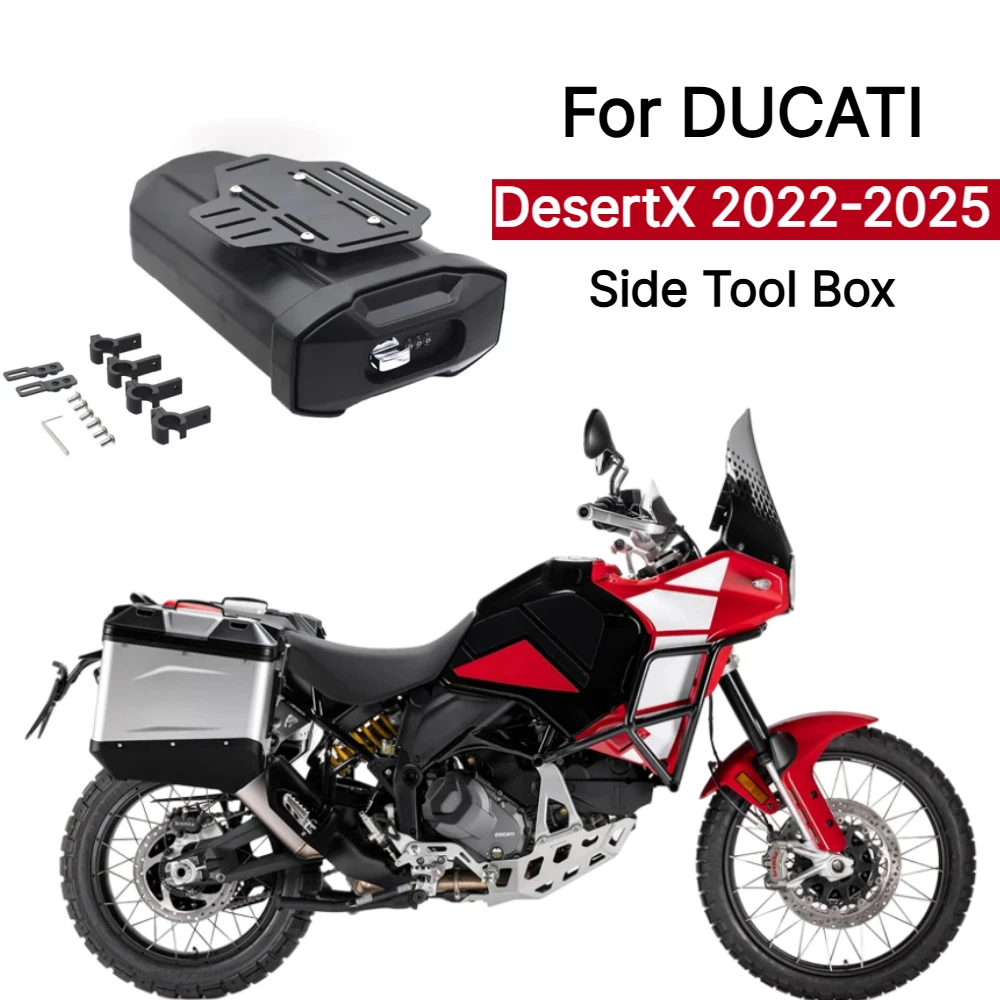 Side Waterproof Tool Box For DUCATI DESERT X DesertX 2022-2025 Motorcycle First-aid/Breakdown Kit Decorative Side Toolbox
Side Waterproof Tool Box For DUCATI DESERT X DesertX 2022-2025 Motorcycle First-aid/Breakdown Kit Decorative Side Toolbox