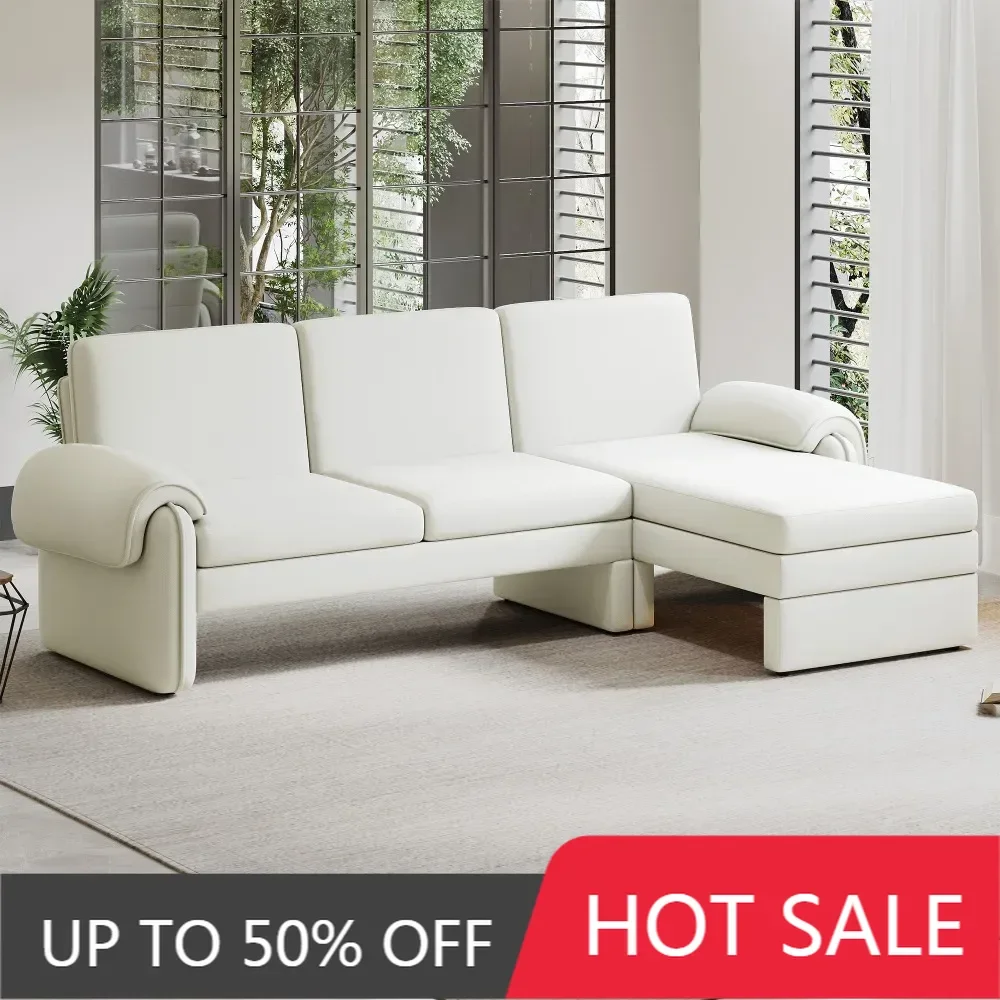 94.1" Convertible Futon Sofa Bed Futon with an Adjustable Backrest, aReversible Chaise Lounge and Two Removable Armrest Pillows
94.1" Convertible Futon Sofa Bed Futon with an Adjustable Backrest, aReversible Chaise Lounge and Two Removable Armrest Pillows