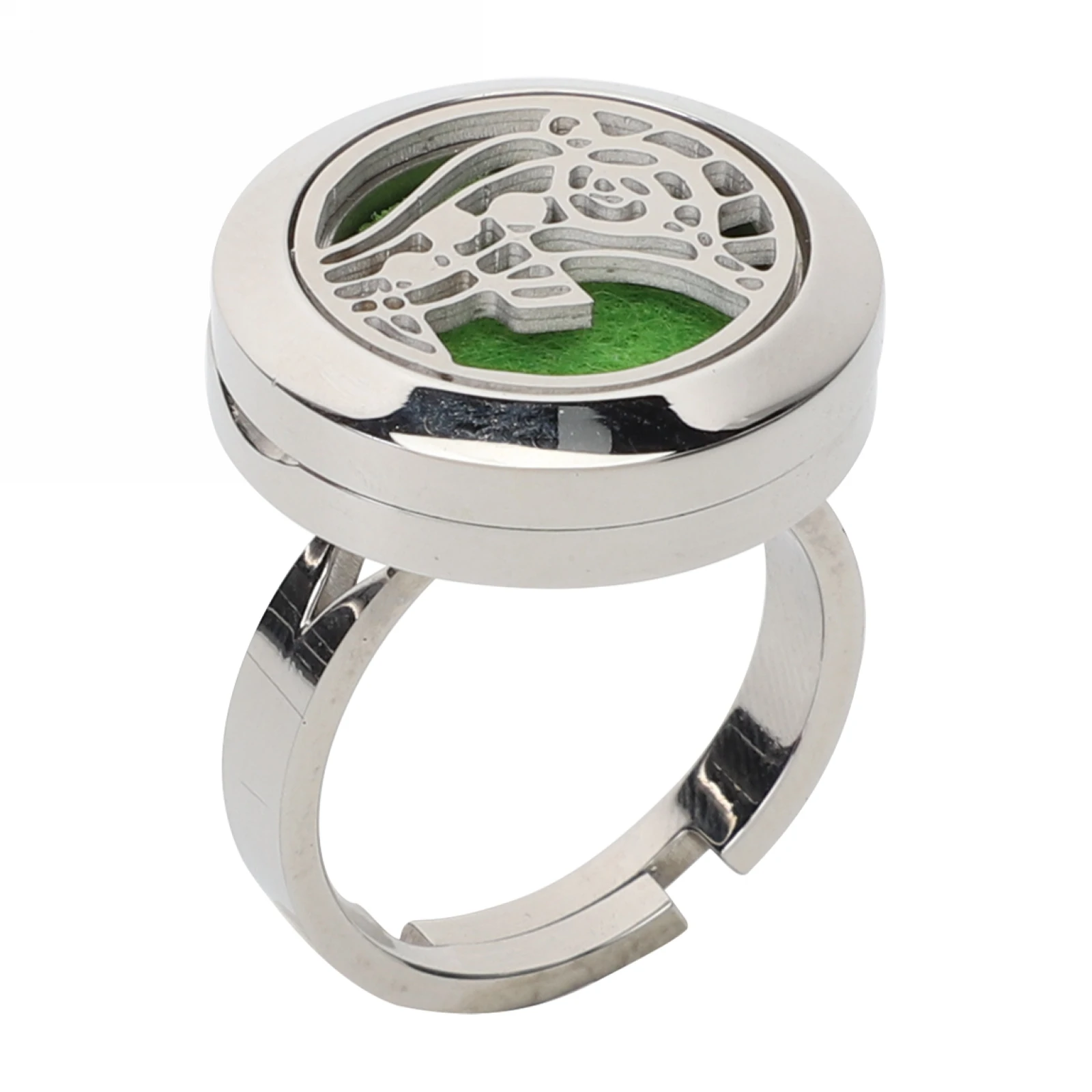Stainless Steel Hollow Ring 20mm Adjustable Wide Open Ring for Men Women Unisex Aromatherapy Essential Oils Diffuser Fashion
Stainless Steel Hollow Ring 20mm Adjustable Wide Open Ring for Men Women Unisex Aromatherapy Essential Oils Diffuser Fashion