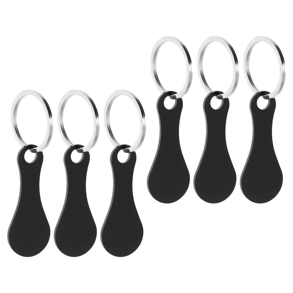 6pcs Black Stainless Steel Shopping Cart Token Keychain Portable Metal Supermarket Trolley Tokens Grocery Store Key Rings
6pcs Black Stainless Steel Shopping Cart Token Keychain Portable Metal Supermarket Trolley Tokens Grocery Store Key Rings