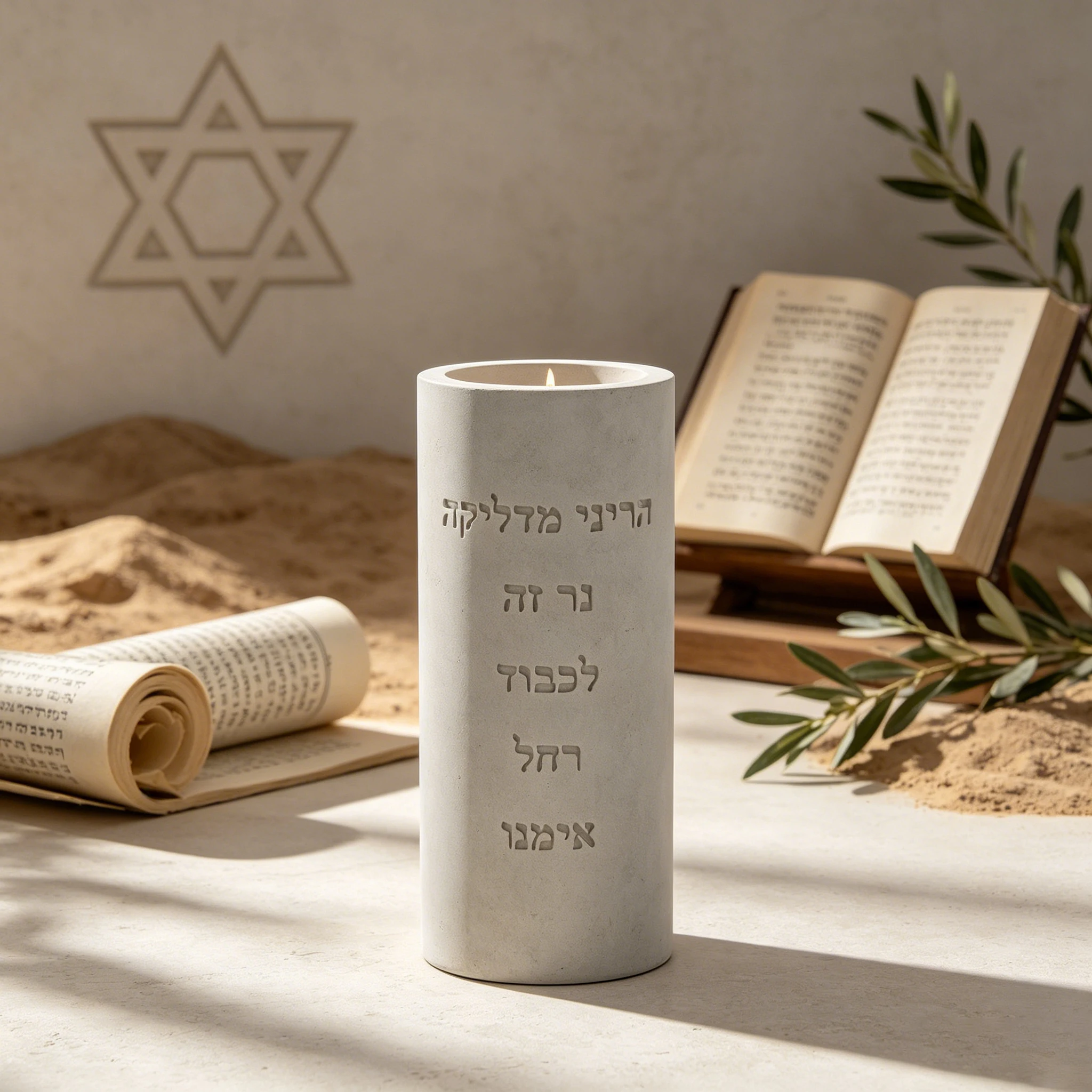 Rachel Our Mother Hebrew Prayer Candle Holder Mold, Cylindrical Jewish Memorial Stone Silicone Mold, Judaica Gift DIY
Rachel Our Mother Hebrew Prayer Candle Holder Mold, Cylindrical Jewish Memorial Stone Silicone Mold, Judaica Gift DIY