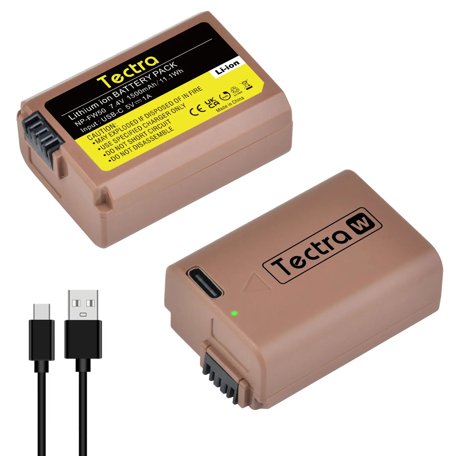 NP-FW50 1500mAh Battery with Type-C Charging Port for Sony ZV-E10 A6000 A6300 A6400 A6500 A7 A7II A7R A7S RX100 Digital Cameras
NP-FW50 1500mAh Battery with Type-C Charging Port for Sony ZV-E10 A6000 A6300 A6400 A6500 A7 A7II A7R A7S RX100 Digital Cameras