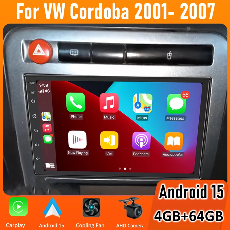 7 Inch Android 15 Car Stereo with CarPlay For VW Cordoba 2001-2007 2 Din Multimedia Player GPS Navigation Touch Screen
7 Inch Android 15 Car Stereo with CarPlay For VW Cordoba 2001-2007 2 Din Multimedia Player GPS Navigation Touch Screen