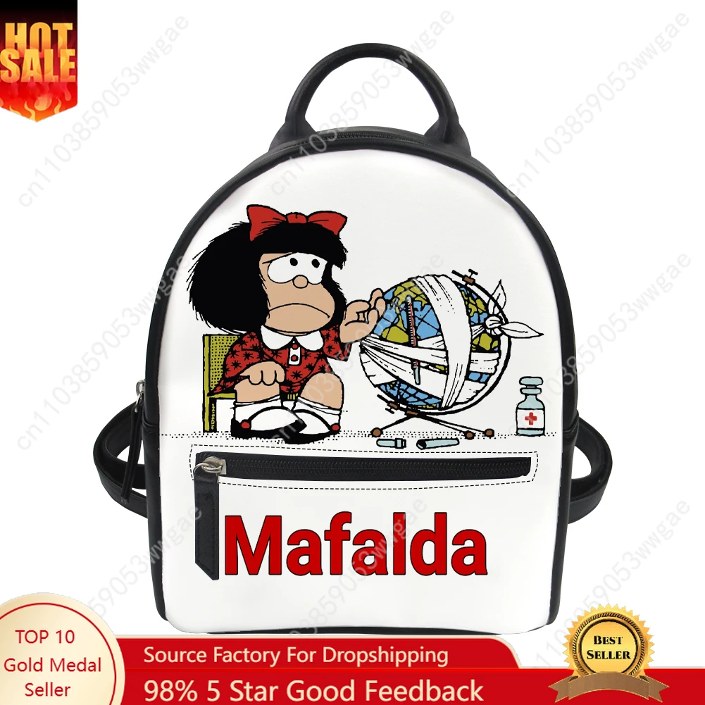 Mafalda Backpack Purse Womens Child Schoolbag Customized Double Shoulder Bags High Quality Mini Daypack Leather Travel Bag Gift 
Mafalda Backpack Purse Womens Child Schoolbag Customized Double Shoulder Bags High Quality Mini Daypack Leather Travel Bag Gift