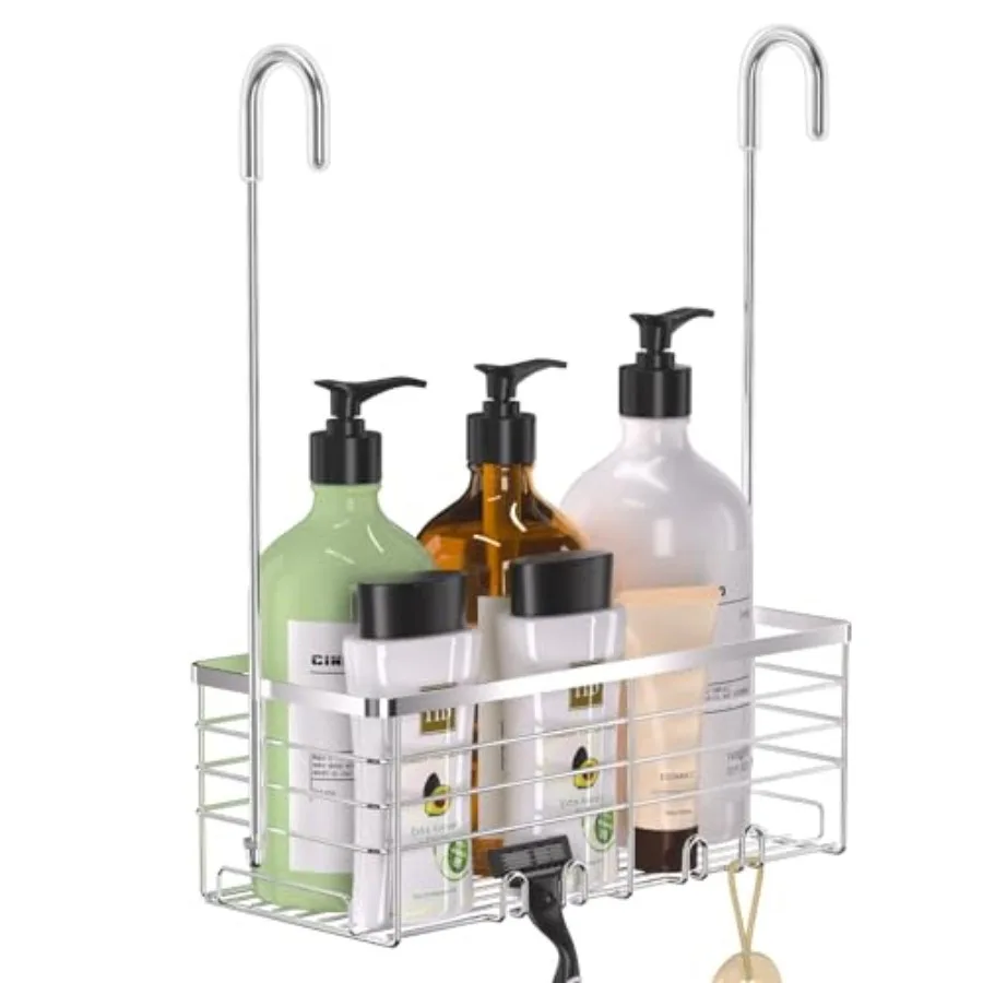 Shower Caddy Hanging, Over the Door Shower Organizer Rack 304 Stainless Steel Rustproof Bathroom Storage Shampoo Holder Basket
Shower Caddy Hanging, Over the Door Shower Organizer Rack 304 Stainless Steel Rustproof Bathroom Storage Shampoo Holder Basket