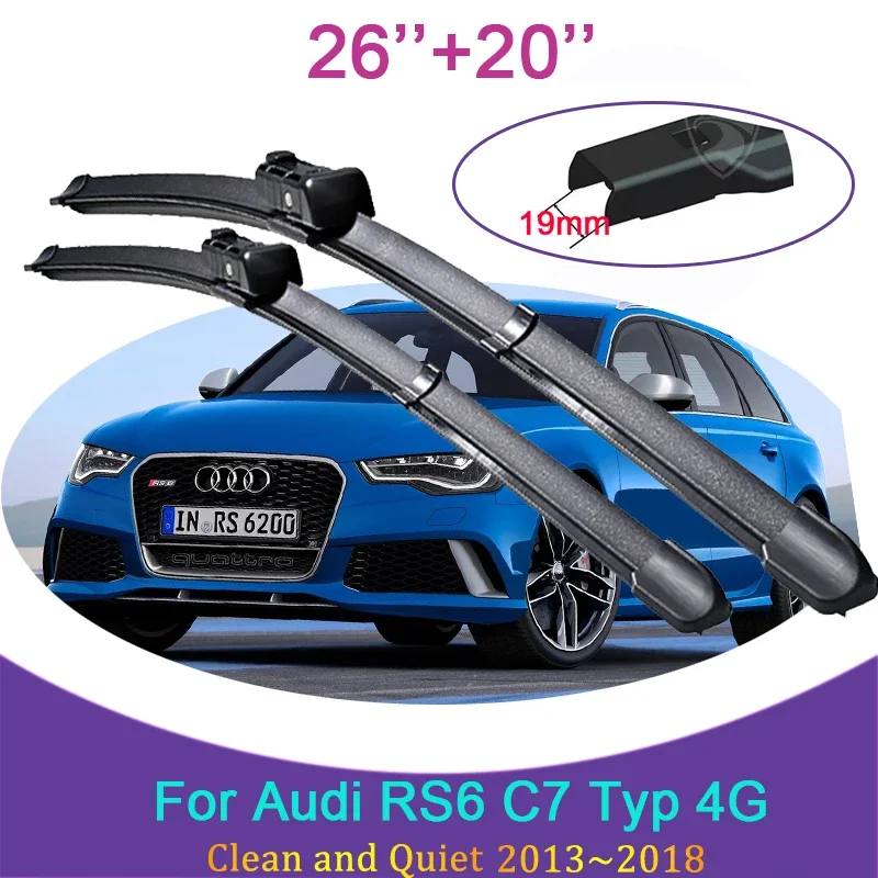 For Audi RS6 C7 Typ 4G 2013~2018 2014 2015 2016 Frameless Rubber Wipers Snow Scraping Front Windshield Brushes Car Accessories
For Audi RS6 C7 Typ 4G 2013~2018 2014 2015 2016 Frameless Rubber Wipers Snow Scraping Front Windshield Brushes Car Accessories