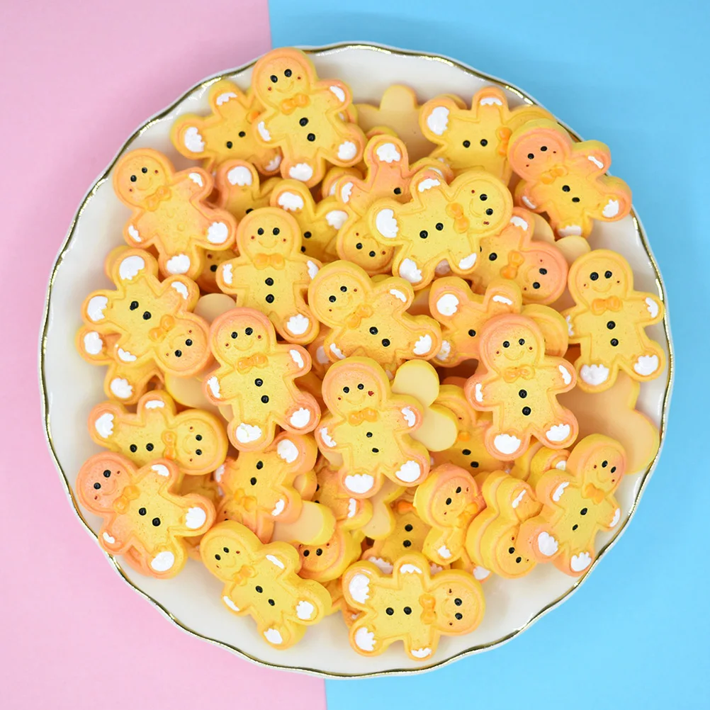 30pcs Simulated Cookie Resin Accessories for Hair Clip DIY Craft Decorations Mini Gingerbread Men Pendants Bright Charm
30pcs Simulated Cookie Resin Accessories for Hair Clip DIY Craft Decorations Mini Gingerbread Men Pendants Bright Charm
