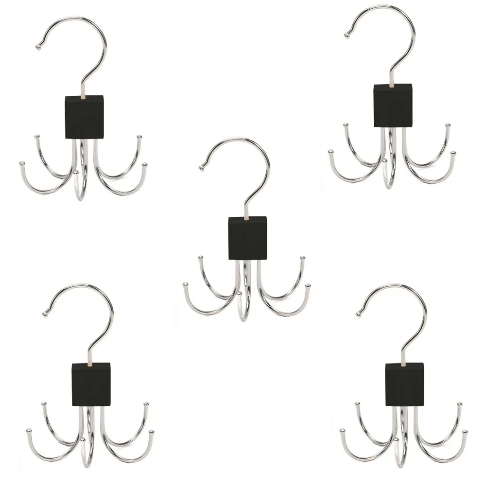 5Pcs Stainless Steel Metal Clothes 6 Claw Hooks Hanging Large Capacity Tie Hanging Holder 360 Rotatable Space Saving
5Pcs Stainless Steel Metal Clothes 6 Claw Hooks Hanging Large Capacity Tie Hanging Holder 360 Rotatable Space Saving