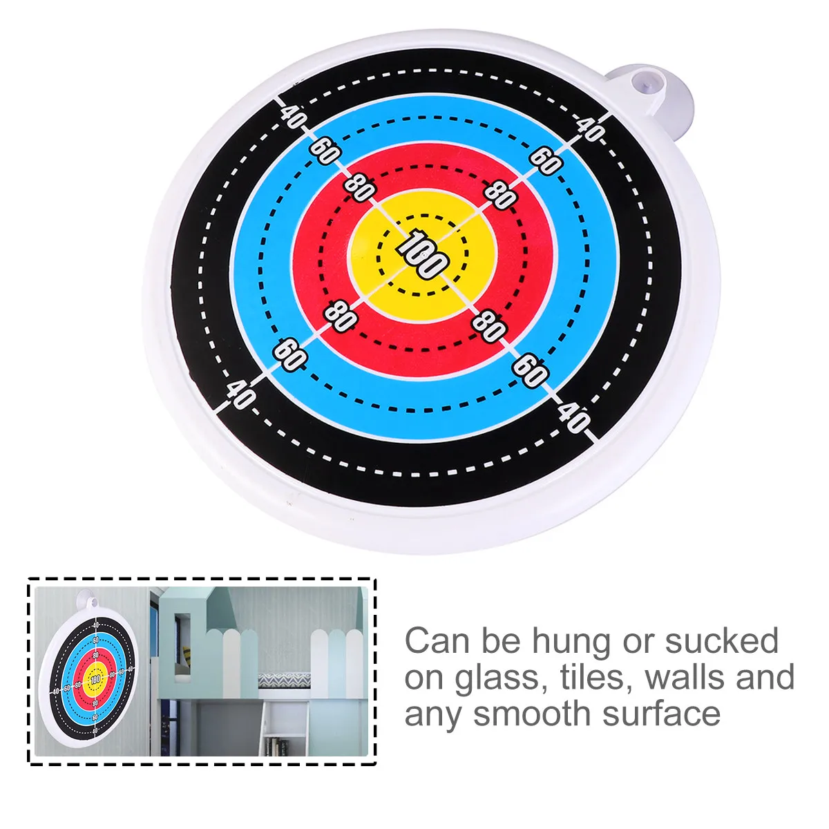 1Pcs Archery Suction Target ABS Plastic Hanging Practice Game for Kids Home Garden Bow Skill Developing Training
1Pcs Archery Suction Target ABS Plastic Hanging Practice Game for Kids Home Garden Bow Skill Developing Training