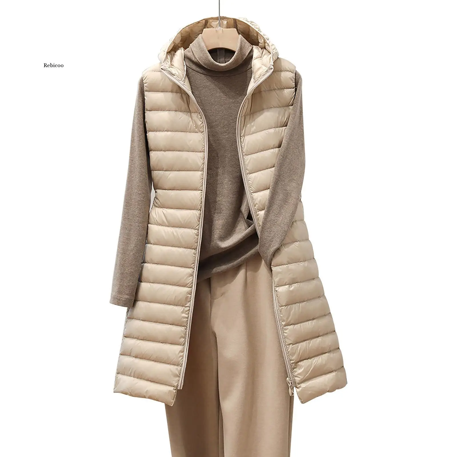 2021 Fashion Down Coats Slim Fit Long Vest Women Thicken Cotton Padded Women Winter Vest Sleeveless Jacket Women Waistcoat
2021 Fashion Down Coats Slim Fit Long Vest Women Thicken Cotton Padded Women Winter Vest Sleeveless Jacket Women Waistcoat