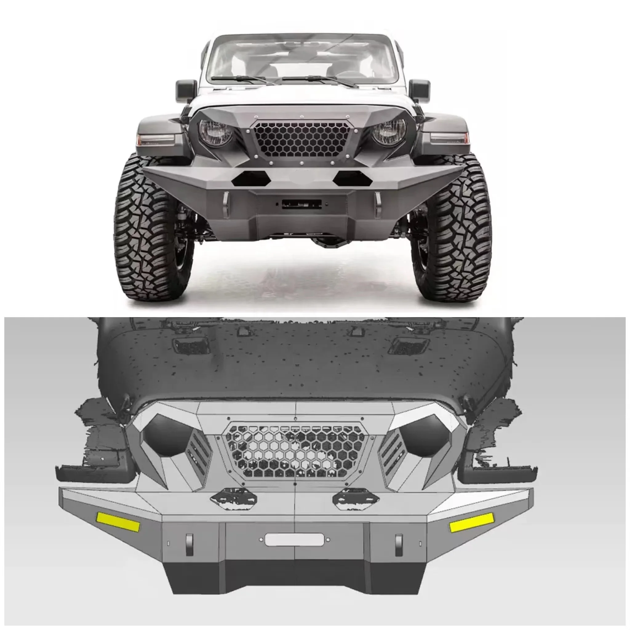 Полноразмерный передний бампер Grumper для Jeep Wrangler JL & Gladiator JT 18-22
Полноразмерный передний бампер Grumper для Jeep Wrangler JL & Gladiator JT 18-22