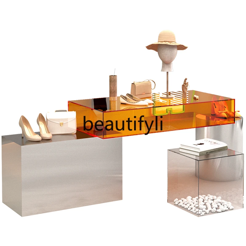 Nakajima water table stainless steel brushed display table acrylic display table
Nakajima water table stainless steel brushed display table acrylic display table