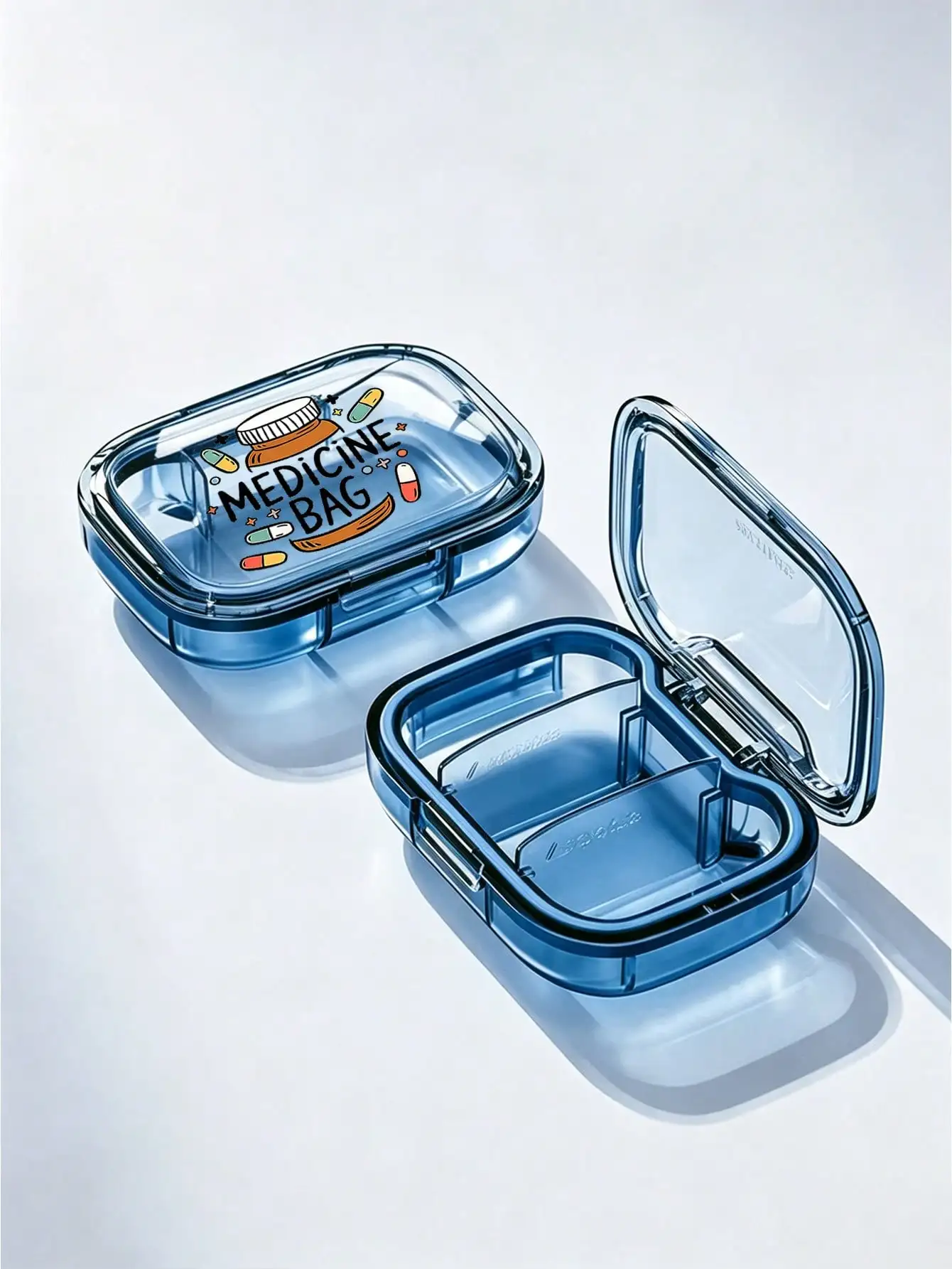 1pc Mini Portable 3-Compartment Pill Organizer Box, ' Medicane Bag 'letter Print Medical Box ,Tablet Storage Container, Weekly Pill Box
1pc Mini Portable 3-Compartment Pill Organizer Box, ' Medicane Bag 'letter Print Medical Box ,Tablet Storage Container, Weekly Pill Box