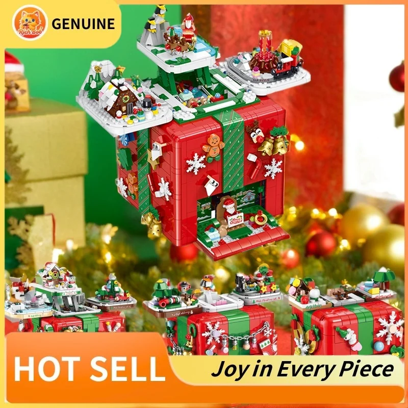 Creative Christmas Blocks Gift Surprise Mechanism Box Musical Christmas Tree Building Blocks Children'S Educational Assembly Toy 
Creative Christmas Blocks Gift Surprise Mechanism Box Musical Christmas Tree Building Blocks Children'S Educational Assembly Toy