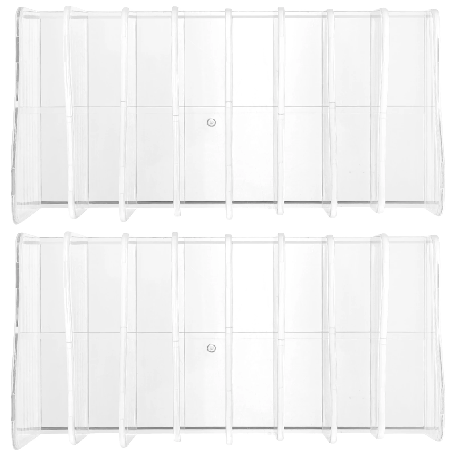 2pcs Eyeshadow Palette Organizer Clear Divided Makeup Storage Box Countertop Holder Wear Resistant For Home Mall Use
2pcs Eyeshadow Palette Organizer Clear Divided Makeup Storage Box Countertop Holder Wear Resistant For Home Mall Use