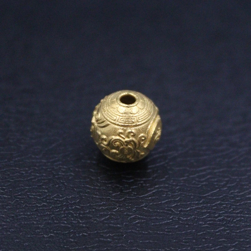 Real Pure 18K Yellow Gold Bead Men Women Lucky Carved Pattern Round Pendant 1.5g
Real Pure 18K Yellow Gold Bead Men Women Lucky Carved Pattern Round Pendant 1.5g