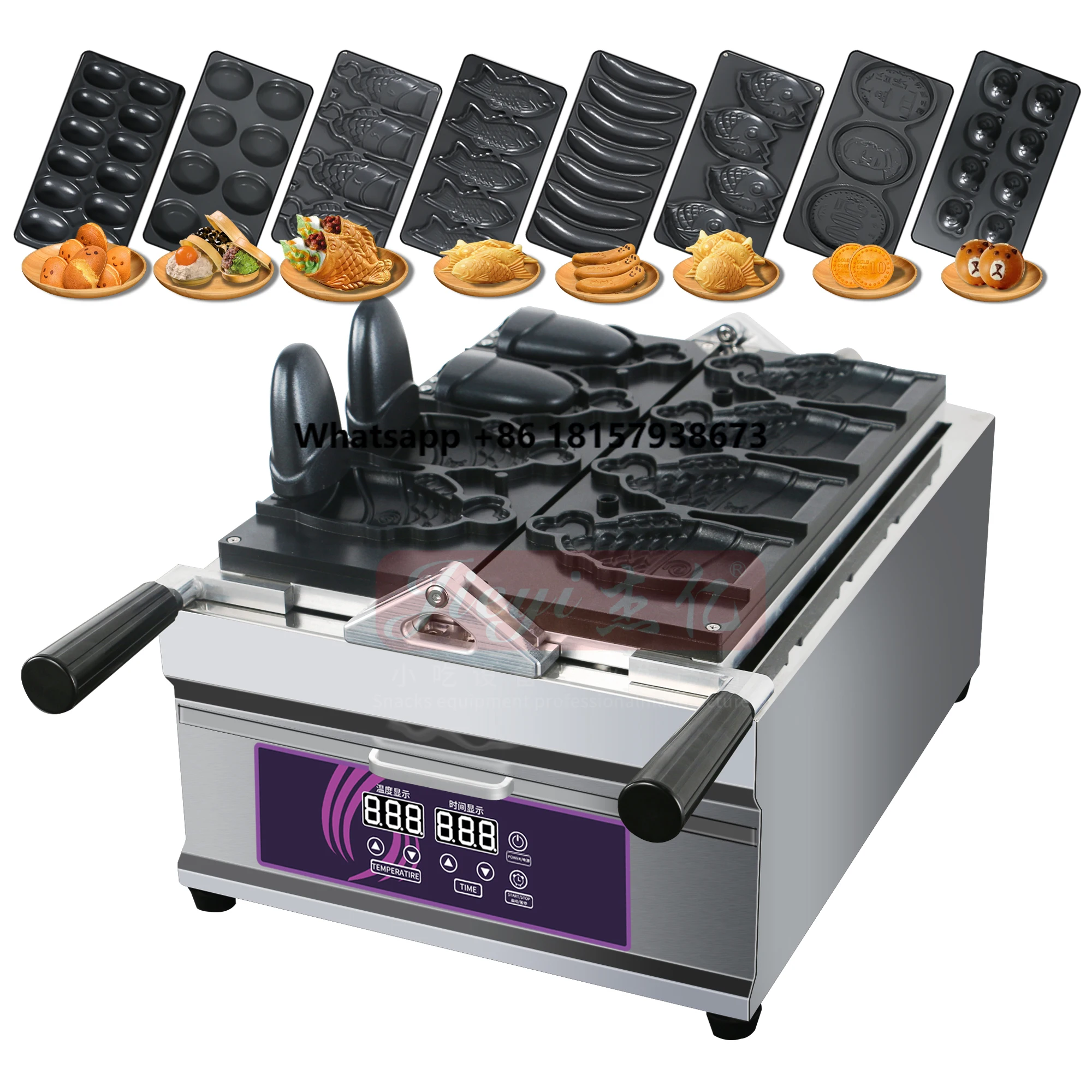 2024 Jieyi 8 in 1 110V 220v Multifunction Snack Machines Waffle Maker Egg/fish/banana/coil Shape/bear Template Waffle Machine
2024 Jieyi 8 in 1 110V 220v Multifunction Snack Machines Waffle Maker Egg/fish/banana/coil Shape/bear Template Waffle Machine
