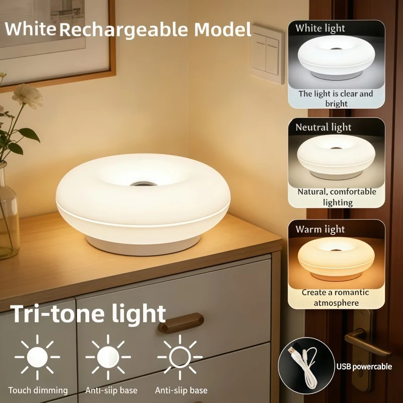 USB charging three-tone optical touch switch desktop decorative lights, Nordic wind nightlight, suitable for bedroom living room
USB charging three-tone optical touch switch desktop decorative lights, Nordic wind nightlight, suitable for bedroom living room