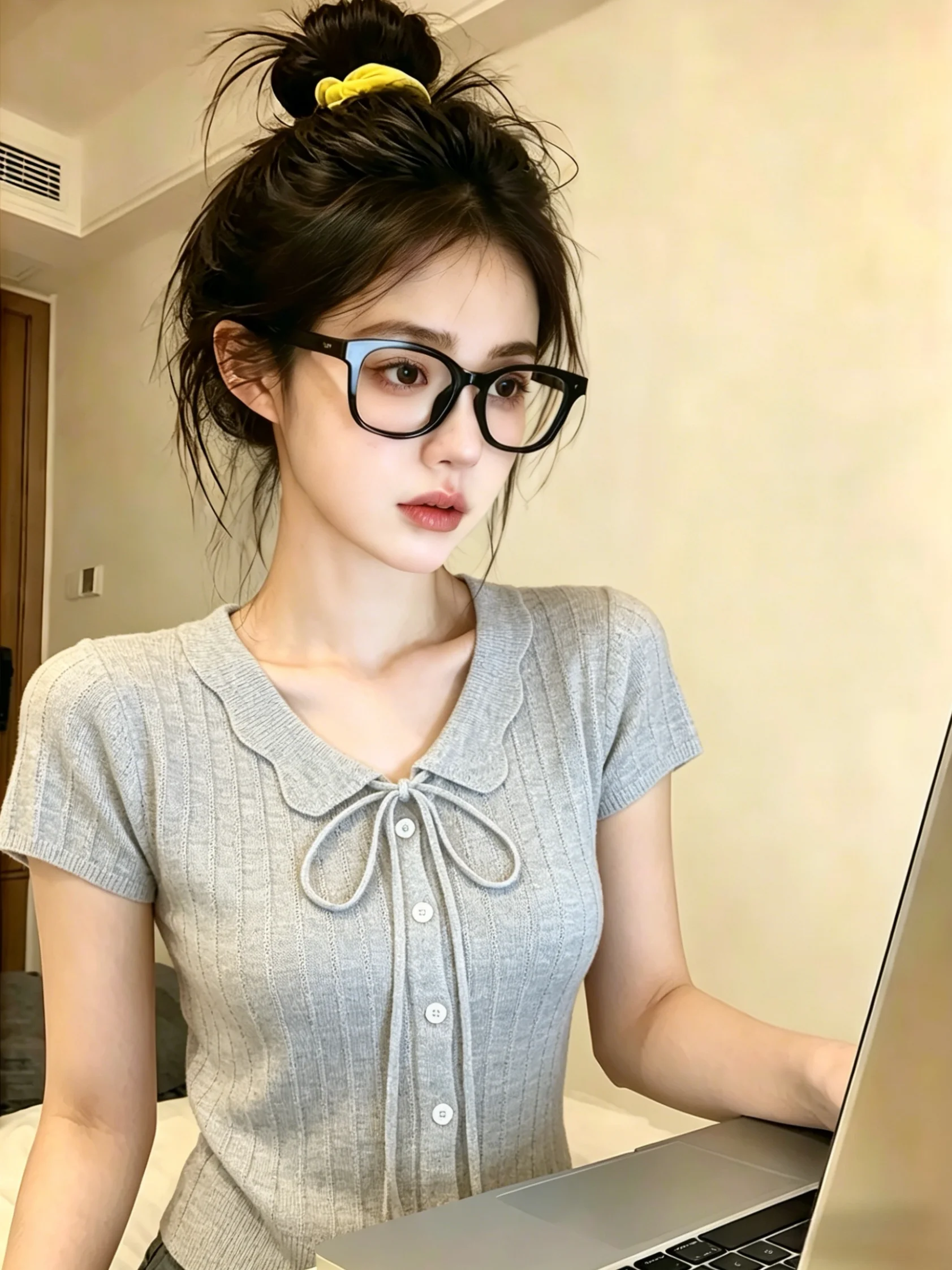 Korean Style Baby Doll Collar Short Sleeve Knitted Cardigan Women's Summer New Gentle Age Reduction Top Self-Preserving Model
Korean Style Baby Doll Collar Short Sleeve Knitted Cardigan Women's Summer New Gentle Age Reduction Top Self-Preserving Model
