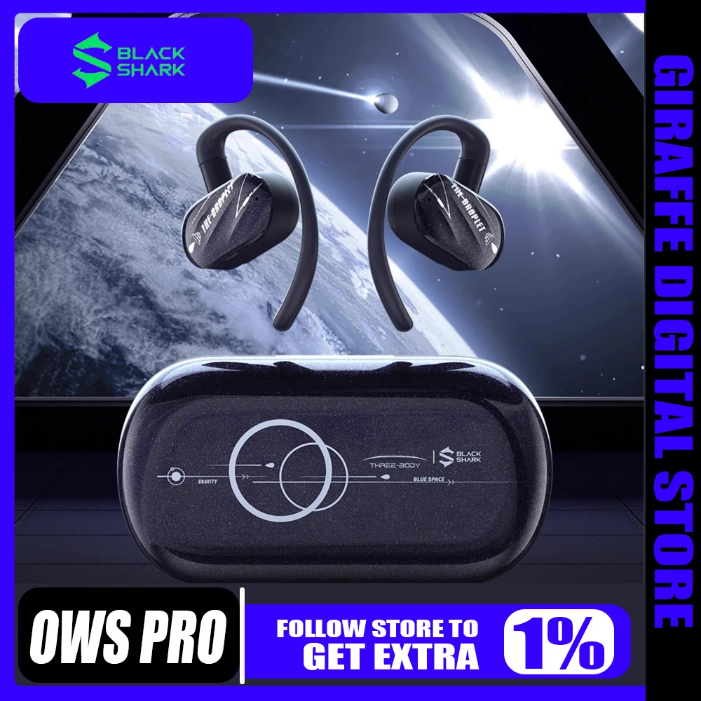Black Shark OWS PRO Hanging Earphones Bluetooth5.4 IPX4 Waterproof Long Endurance14.2mm Large Composite Diaphragm Gaming Music
Black Shark OWS PRO Hanging Earphones Bluetooth5.4 IPX4 Waterproof Long Endurance14.2mm Large Composite Diaphragm Gaming Music