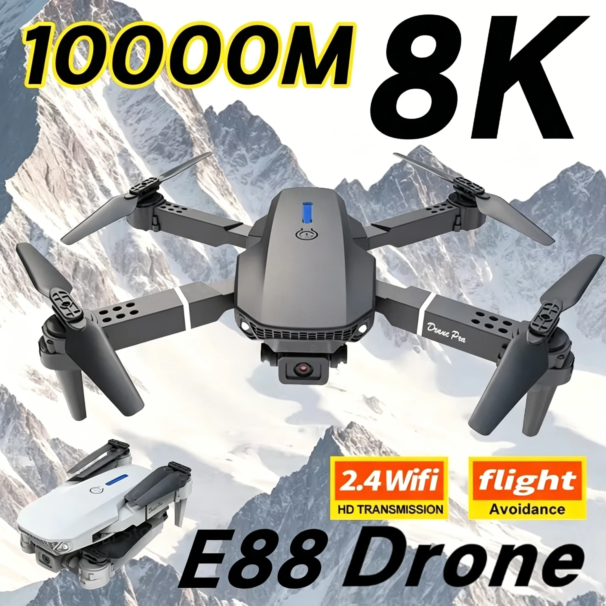 2026 New upgrade E88 Professional Wide Angle RC Drone with HD 4K Onebutton Takeoff Drone Camera Foldable Helicopter Gift Toy
2026 New upgrade E88 Professional Wide Angle RC Drone with HD 4K Onebutton Takeoff Drone Camera Foldable Helicopter Gift Toy
