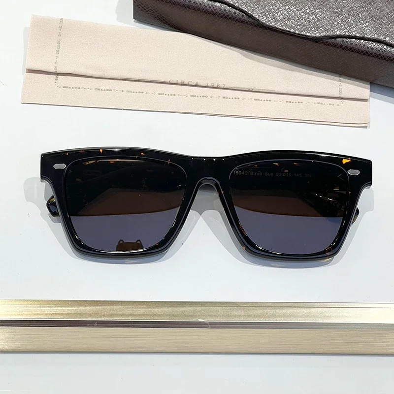 High Quality Japanese Style Acetate Black Sunglasses For Men Women Vintage Fashion Square Handmade Designer Eyewear UV400
High Quality Japanese Style Acetate Black Sunglasses For Men Women Vintage Fashion Square Handmade Designer Eyewear UV400