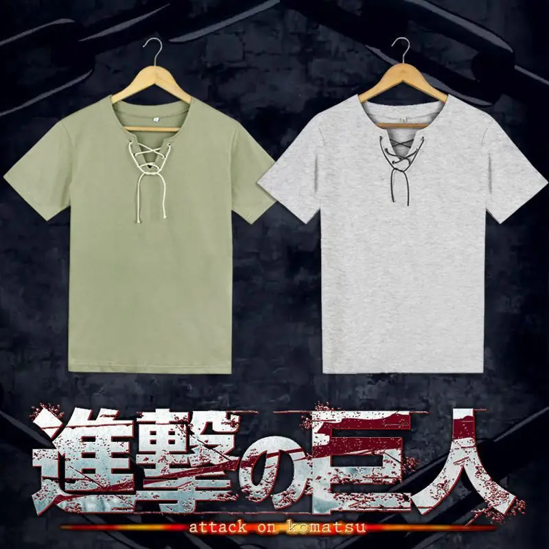 Anime Attack on Titan Eren Jaeger Cosplay Costume T-shirt Men's Clothes Summer Short Sleeve Tee Cosplay T-shirts
Anime Attack on Titan Eren Jaeger Cosplay Costume T-shirt Men's Clothes Summer Short Sleeve Tee Cosplay T-shirts