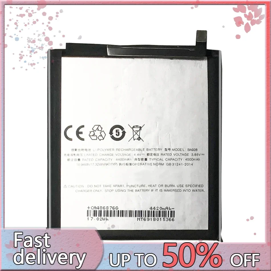Energy-Efficient Mobile Phone Battery For MeiZu 16T M1928 M928Q, BA928, 4800mAh
Energy-Efficient Mobile Phone Battery For MeiZu 16T M1928 M928Q, BA928, 4800mAh