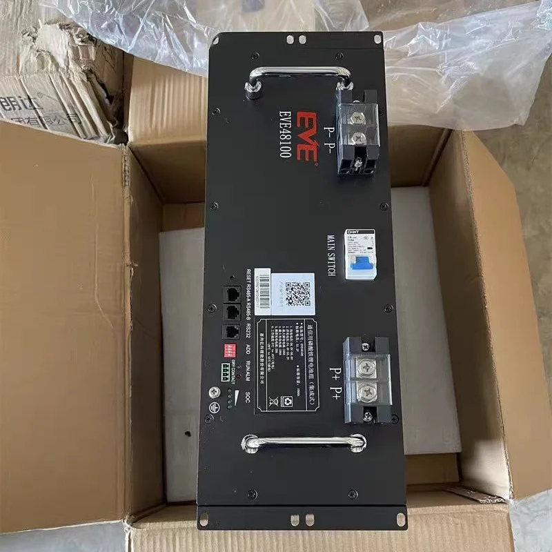 Yiwei EVE48100 lithium iron phosphate battery 48V100AH communication base station tower 5G outdoor power storage room
Yiwei EVE48100 lithium iron phosphate battery 48V100AH communication base station tower 5G outdoor power storage room
