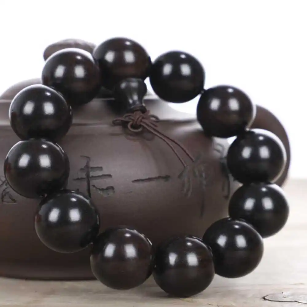 20MM Natural Ebony Cuff Men Mala Buddha Bracelet Inspiration Handmade Bless Gift Elegant Jewelry Prayer
20MM Natural Ebony Cuff Men Mala Buddha Bracelet Inspiration Handmade Bless Gift Elegant Jewelry Prayer