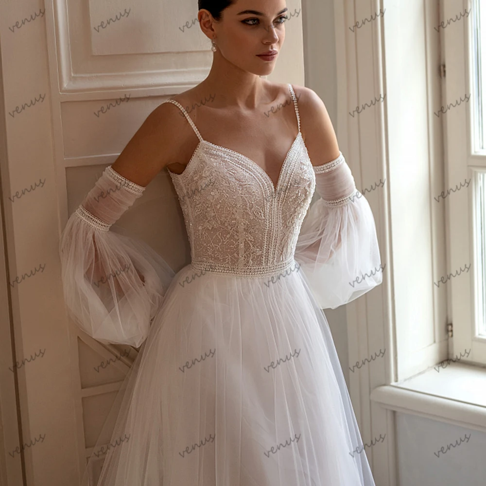Vintage Wedding Dresses A Line Tulle Tiered Bridal Gowns Sweetheart Spaghetti Straps Robes Vestidos De Novia Customized 2025
Vintage Wedding Dresses A Line Tulle Tiered Bridal Gowns Sweetheart Spaghetti Straps Robes Vestidos De Novia Customized 2025