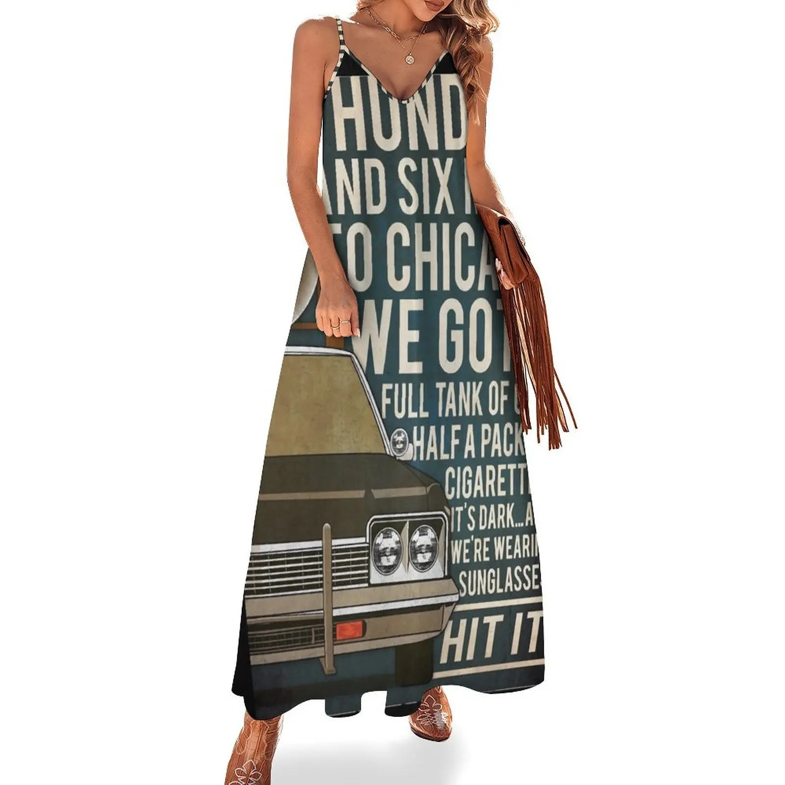 Blues Brothers Classic Sleeveless Long Dress long sleeve dresses Women's dresses Dress
Blues Brothers Classic Sleeveless Long Dress long sleeve dresses Women's dresses Dress