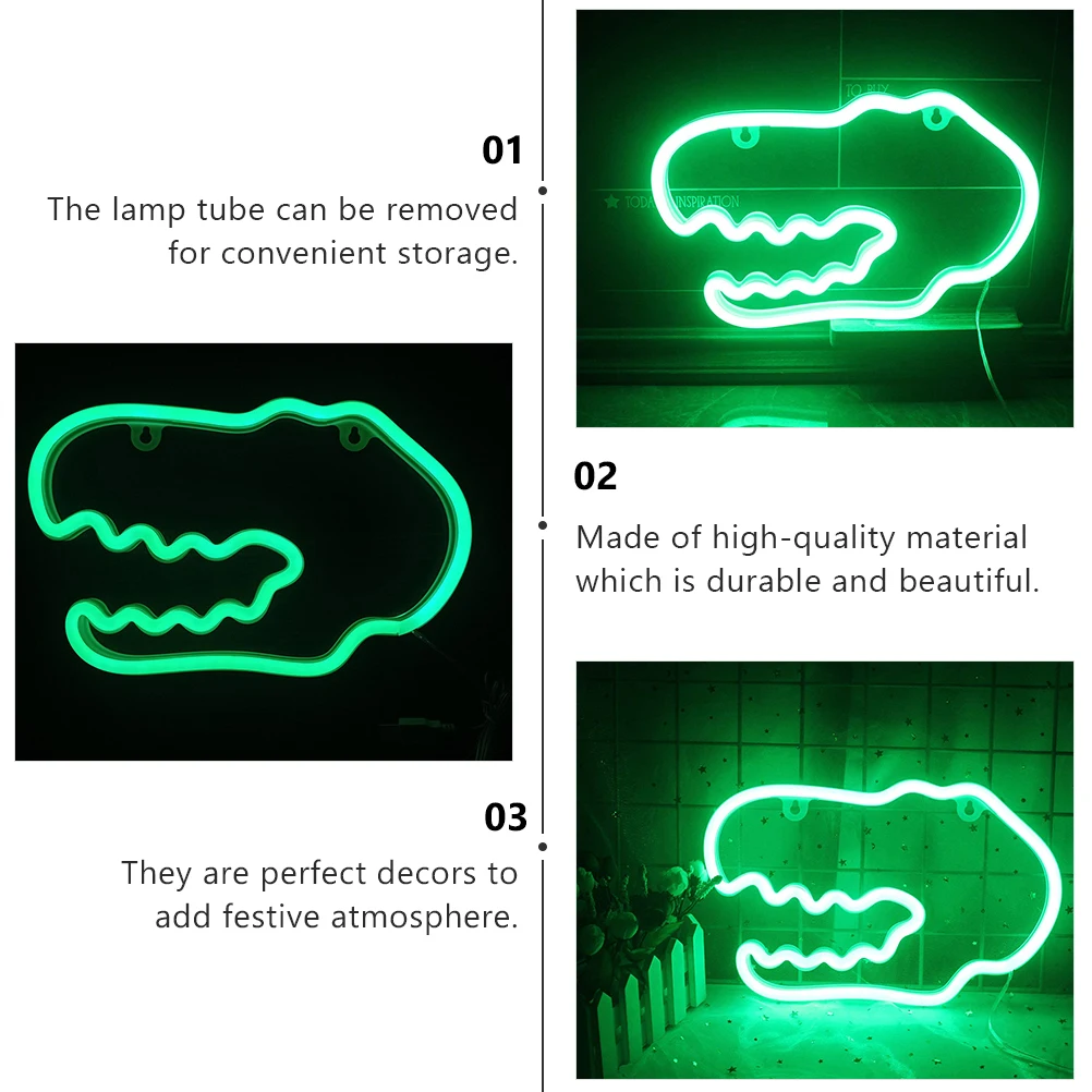 LED Dinosaur Lamp USB Luminous Neon Lamp Operated Night Light Plastic Modeling Neon Bedroom Living Room Decor
LED Dinosaur Lamp USB Luminous Neon Lamp Operated Night Light Plastic Modeling Neon Bedroom Living Room Decor