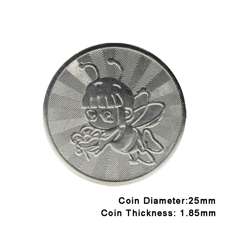 100pcs Arcade Game Coin Token Stainless Steel Coins Tokens Bee for Arcade MAME JAMMA Cabinet Vending Machines Car-Washing Tokens
100pcs Arcade Game Coin Token Stainless Steel Coins Tokens Bee for Arcade MAME JAMMA Cabinet Vending Machines Car-Washing Tokens