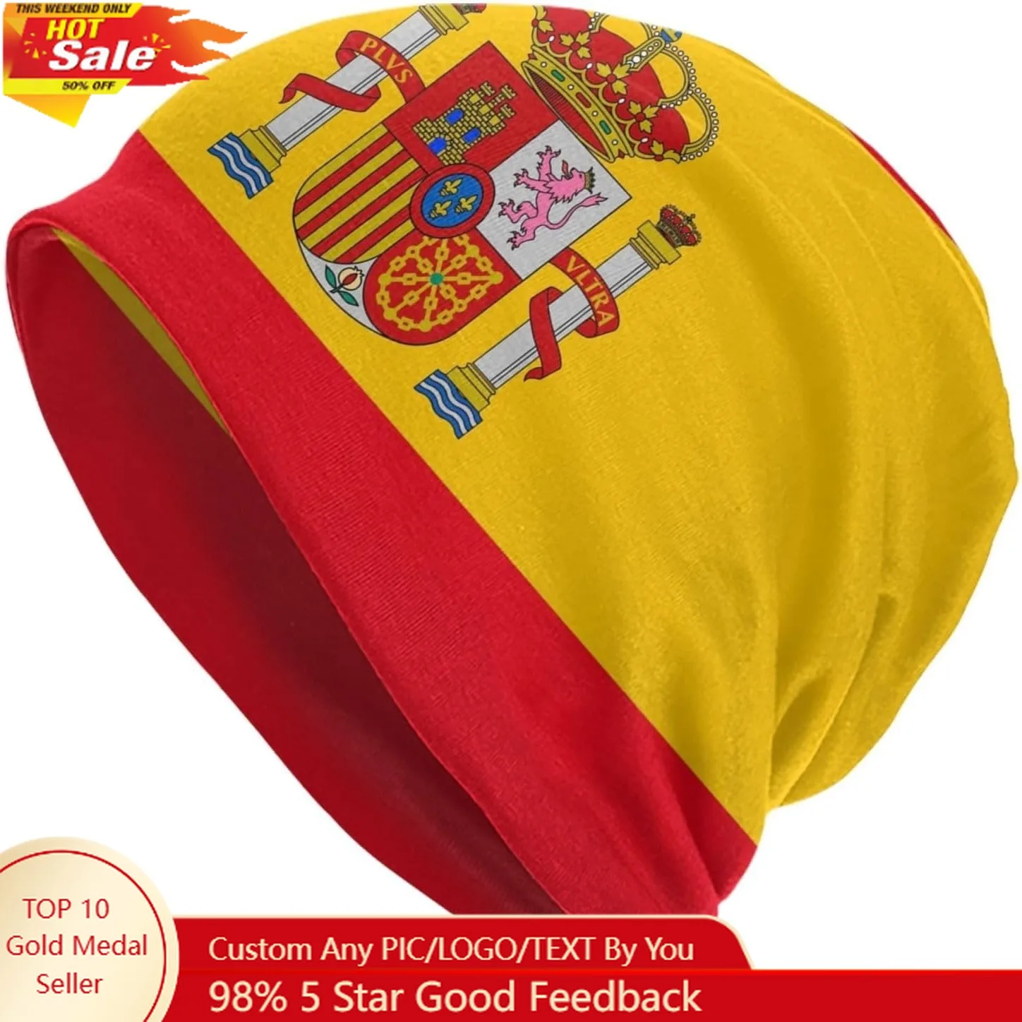 Spanish Flag of Spain Beanie Hat Chemo Headwear Slouchy Skull Sleep Cap Women Men Winter Running
Spanish Flag of Spain Beanie Hat Chemo Headwear Slouchy Skull Sleep Cap Women Men Winter Running
