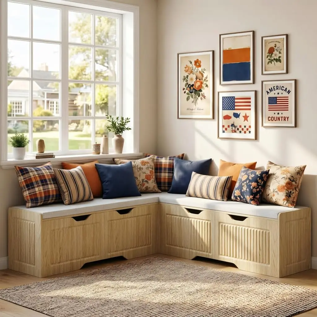L Shaped Corner Storage Bench with Cushion, Kitchen Breakfast Nook Bench with Lift Top Hidden Storage, Wood, Customized
L Shaped Corner Storage Bench with Cushion, Kitchen Breakfast Nook Bench with Lift Top Hidden Storage, Wood, Customized