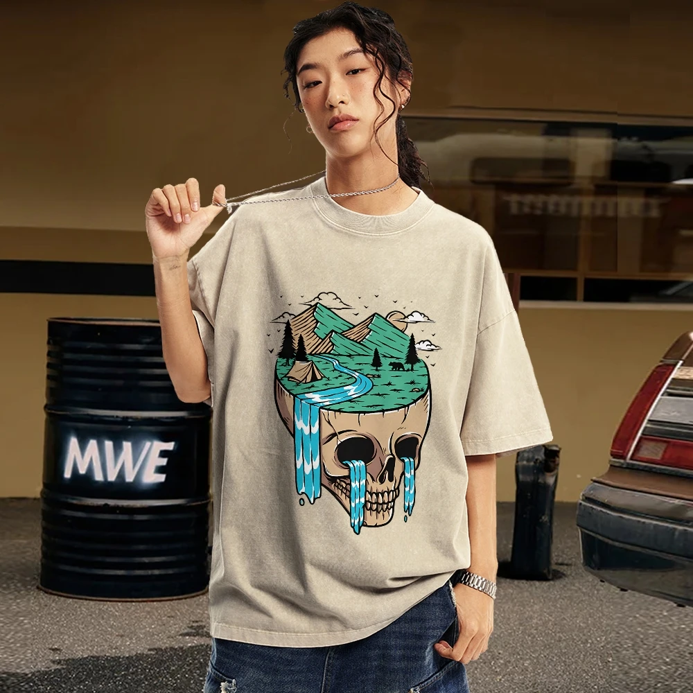Sportswear Gym Shirts Oversize Short Sleeve Abstract Art Print Unisex Washed Tee Round Neck Graphic T-Shirts For Women and Men
Sportswear Gym Shirts Oversize Short Sleeve Abstract Art Print Unisex Washed Tee Round Neck Graphic T-Shirts For Women and Men