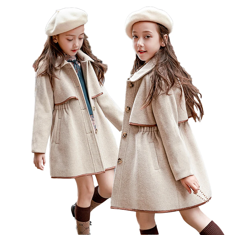 High Quality Children Elegant Wool Trench Coat for Girls French Style Autumn Winter Clothing Blend Outfit Kids Warm Jacket 4-14Y
High Quality Children Elegant Wool Trench Coat for Girls French Style Autumn Winter Clothing Blend Outfit Kids Warm Jacket 4-14Y