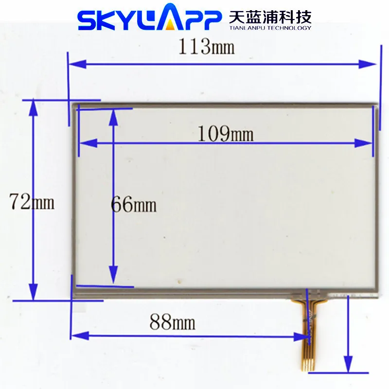 5''Inch 4 Wire TouchScreen 113mm*72mm For Car GPS 113*72mm Resistance Handwritten Touch Panel Screen Digitizer Glass
5''Inch 4 Wire TouchScreen 113mm*72mm For Car GPS 113*72mm Resistance Handwritten Touch Panel Screen Digitizer Glass