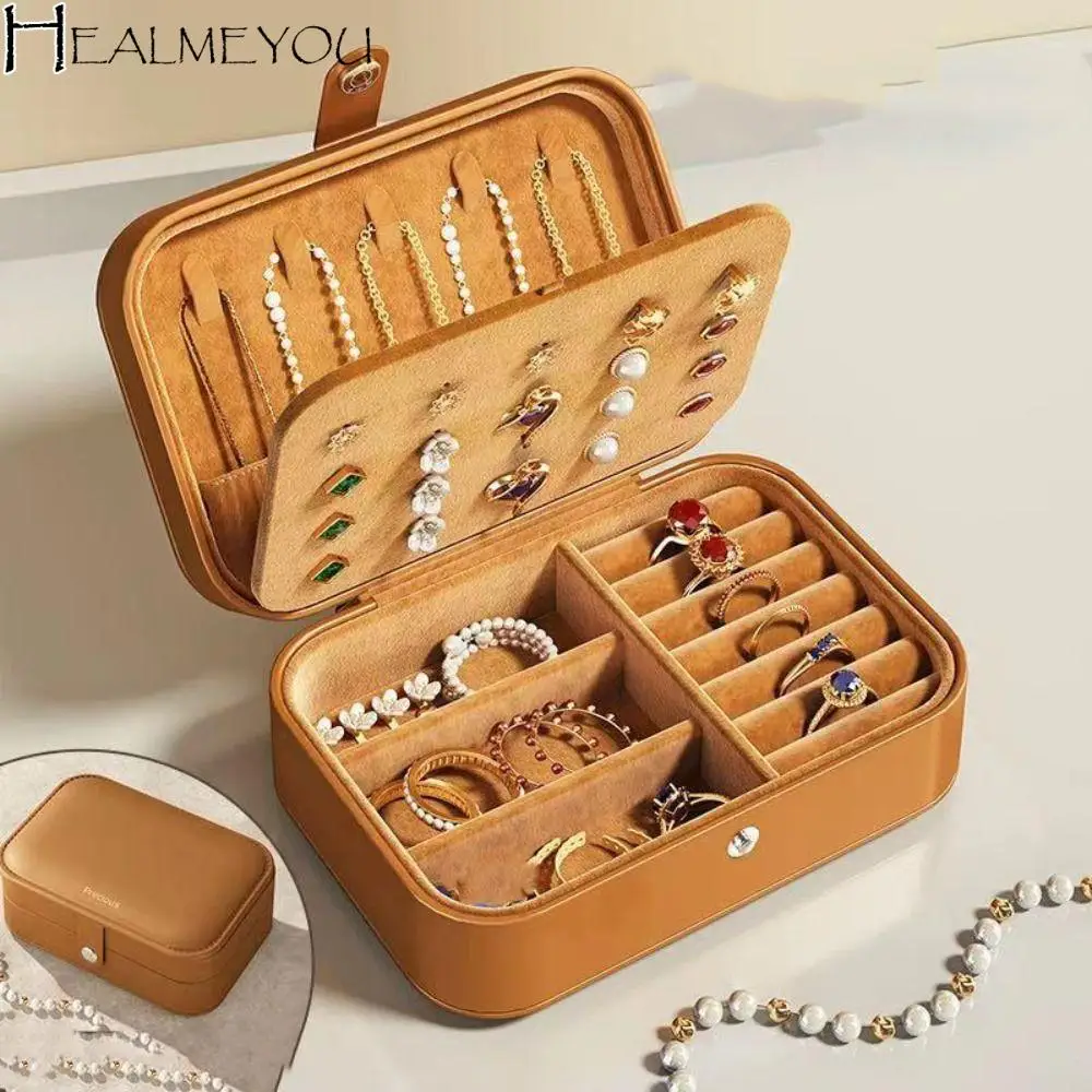 PU Leather Jewelry Packing Bag Divided Grids Large Capacity Jewelry Display Box Multi-function Necklaces Jewelry Holder Handbag
PU Leather Jewelry Packing Bag Divided Grids Large Capacity Jewelry Display Box Multi-function Necklaces Jewelry Holder Handbag