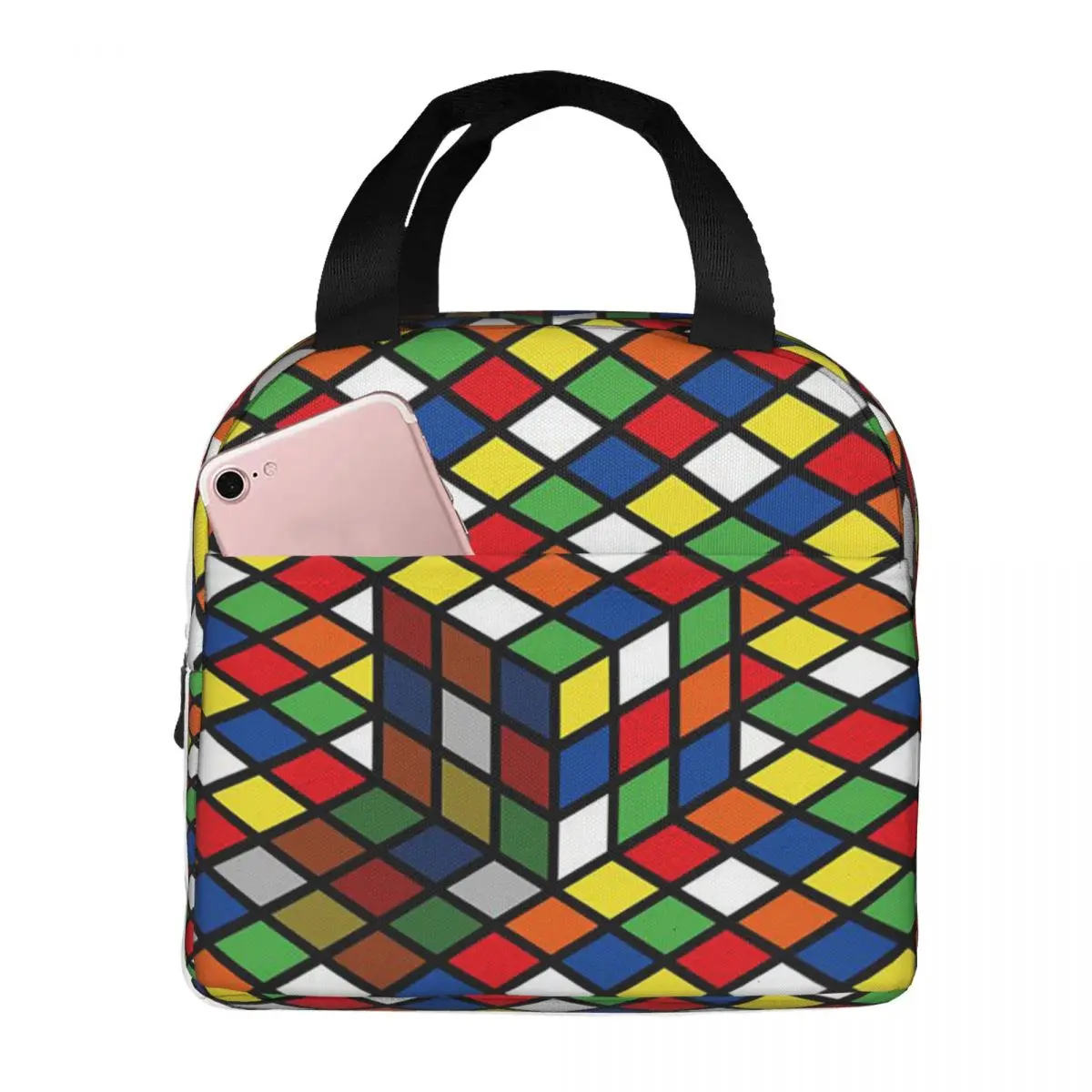 Math Rubiks Rubix Cube Insulated Lunch Bag for Women Office Cooler Thermal Food Box Tote Leakproof Lunch Boxes Container
Math Rubiks Rubix Cube Insulated Lunch Bag for Women Office Cooler Thermal Food Box Tote Leakproof Lunch Boxes Container