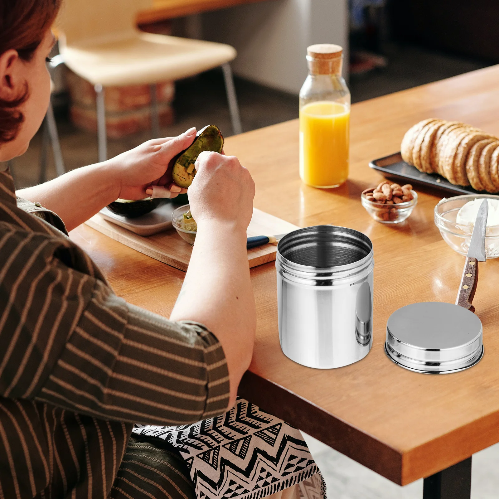 Stainless Steel Can Cylinder Shape Container For Oil Seasoning Medicine Home Storage Holder Multifunctional Household
Stainless Steel Can Cylinder Shape Container For Oil Seasoning Medicine Home Storage Holder Multifunctional Household